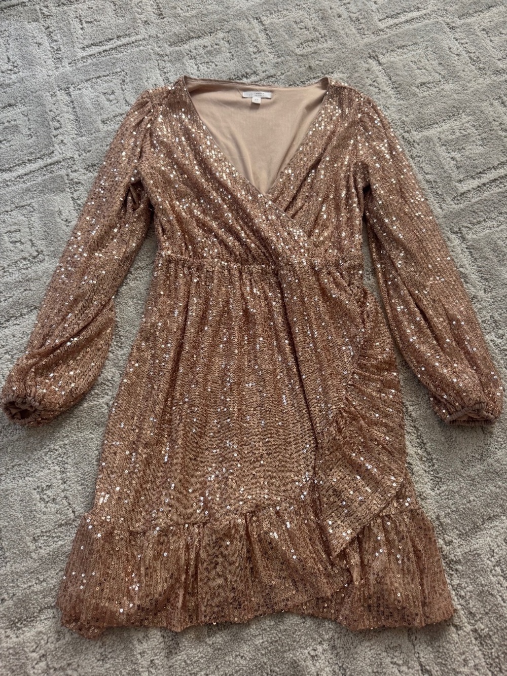 Gold Sequin Dress